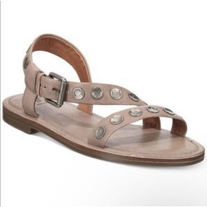 Frye Morgan Hammered Studded Sandal - Size 7- Gray